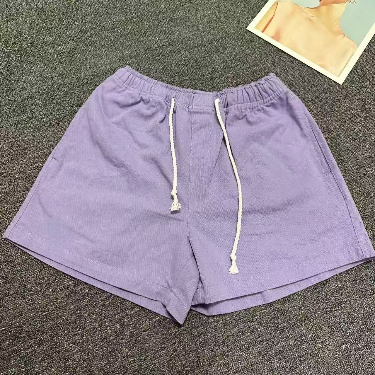 T588-1112 Summer shorts fresh and versatile drawstring casual