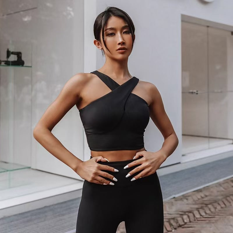 T588-317 High waisted yoga pants women's running fitness suit