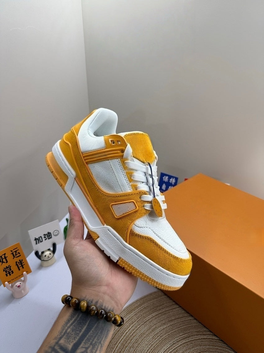 T588-792 Casual retro sports board shoes with color matching