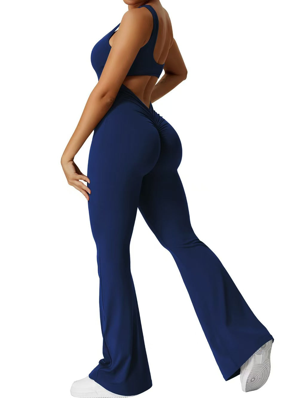 T588-1182  Jumpsuit backless yoga suit