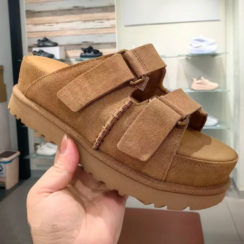 T588-964    Velcro thick soled sandals with buckle and sponge slippers