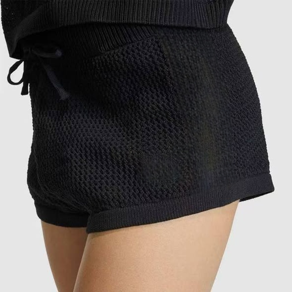 T588-1190   Knitted sports casual loose shorts
