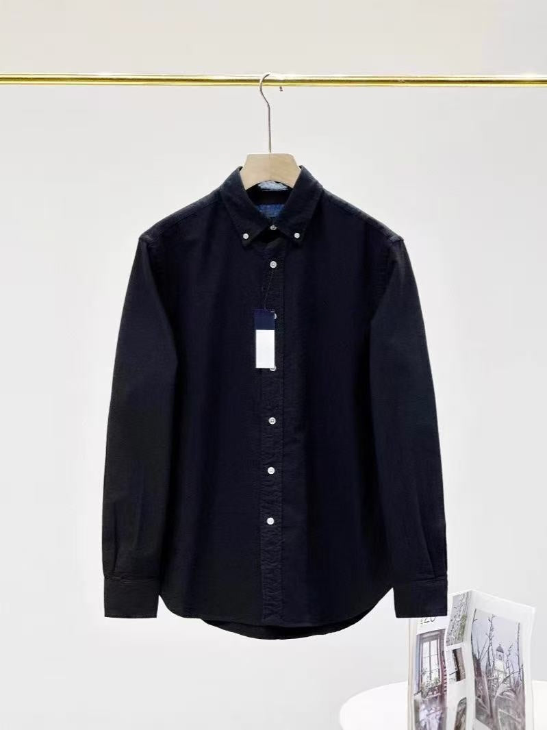 T588-962  Casual loose solid color long sleeved shirt