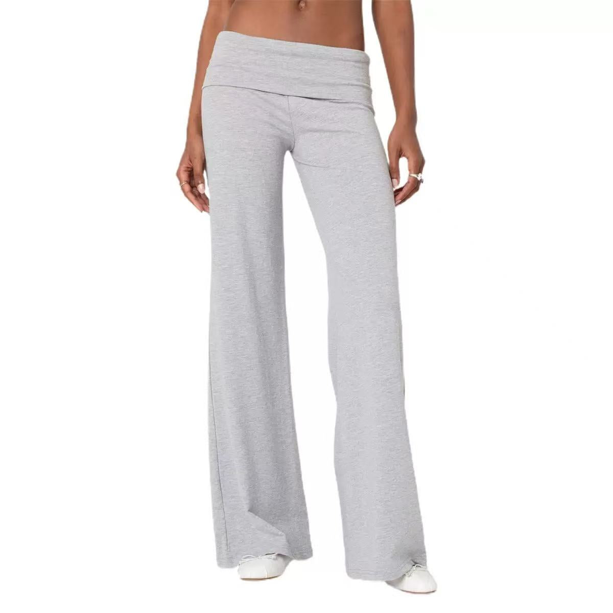 T588-975 Colorful comfortable wide leg pants for women