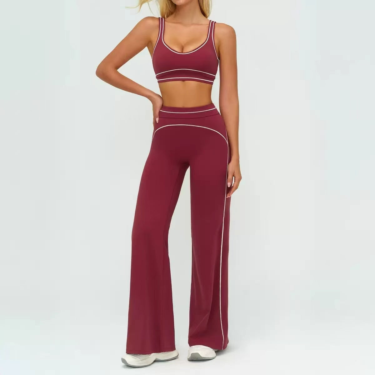 T588-900 Sports fitness yoga quick drying sports vest set