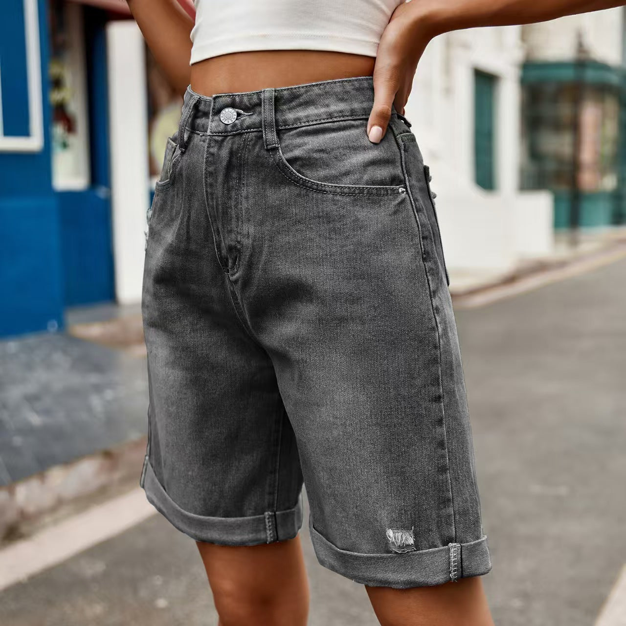 T588-920 Women's summer denim shorts