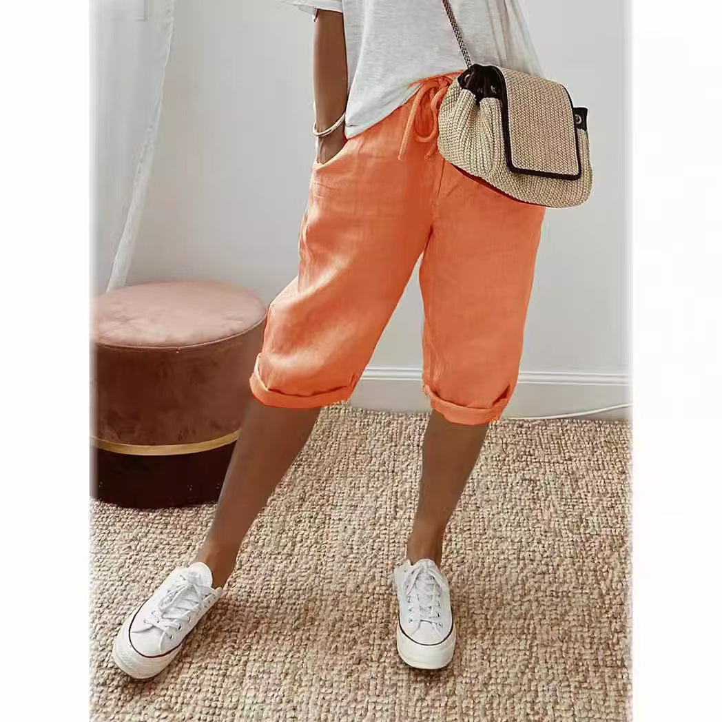 T588-950  Women's elastic drawstring pants