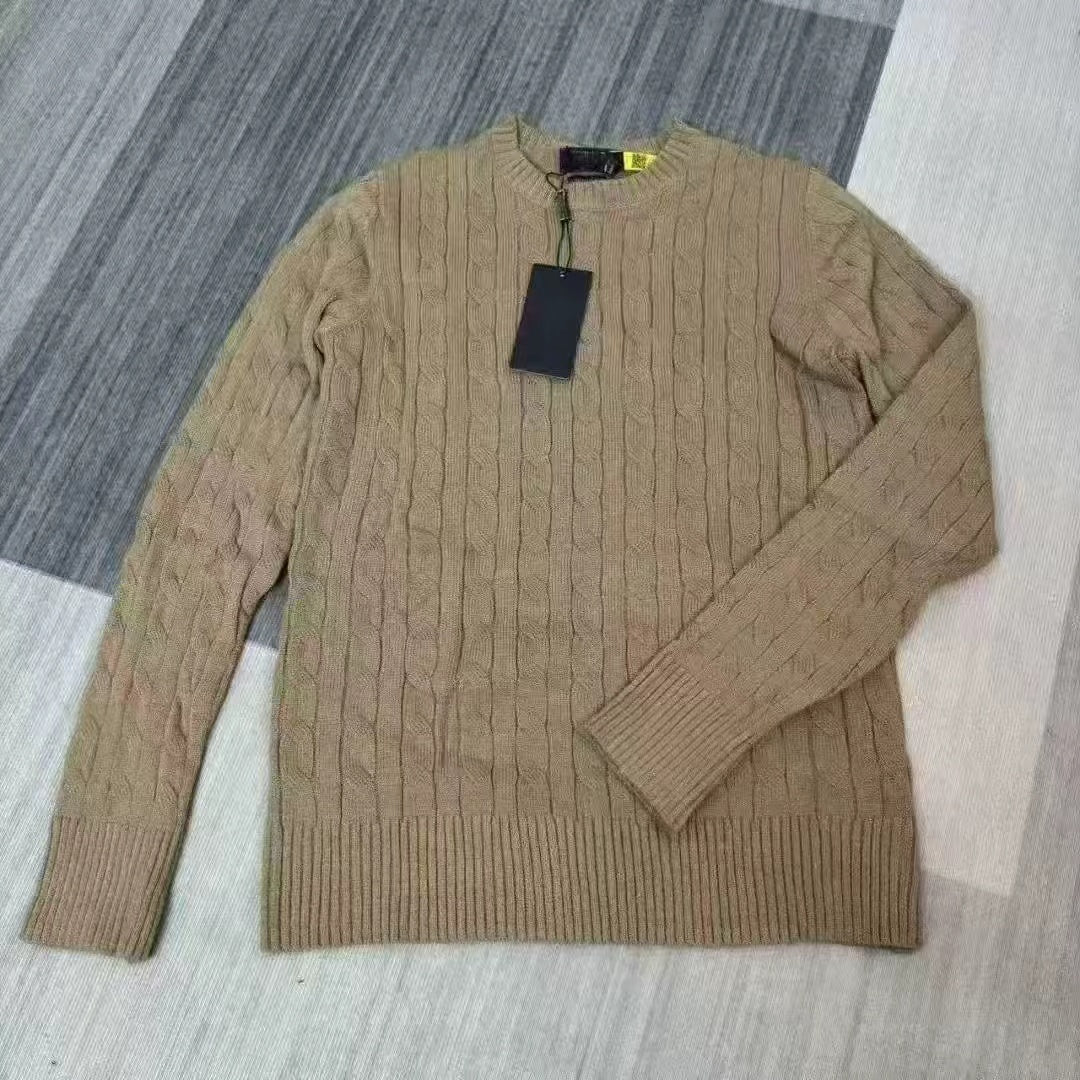 T588-889 Embroidered knitted sweater round neck pullover for men and women