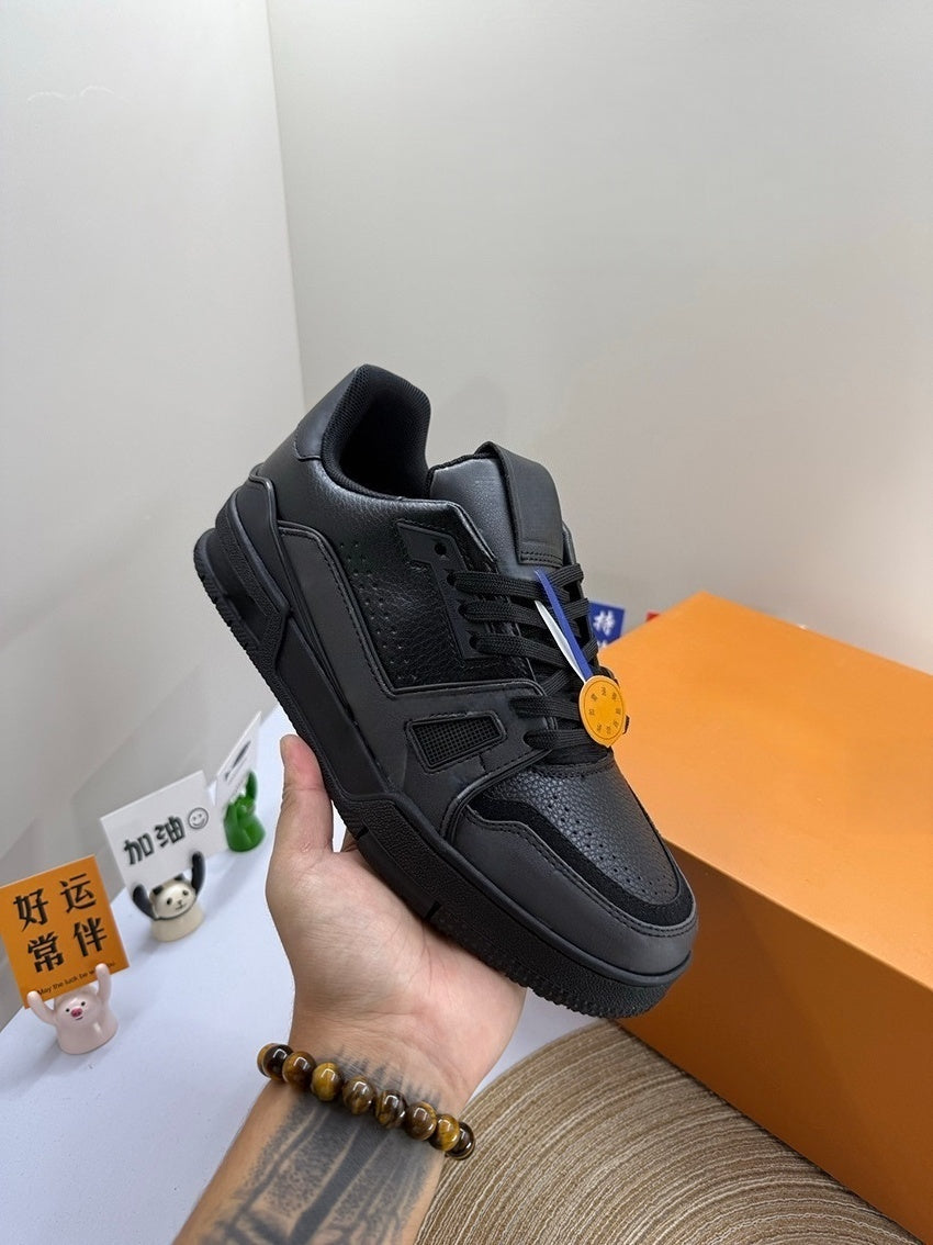 T588-792 Casual retro sports board shoes with color matching