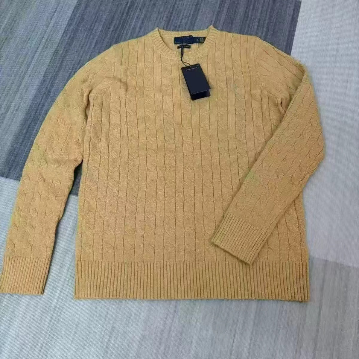 T588-889 Embroidered knitted sweater round neck pullover for men and women