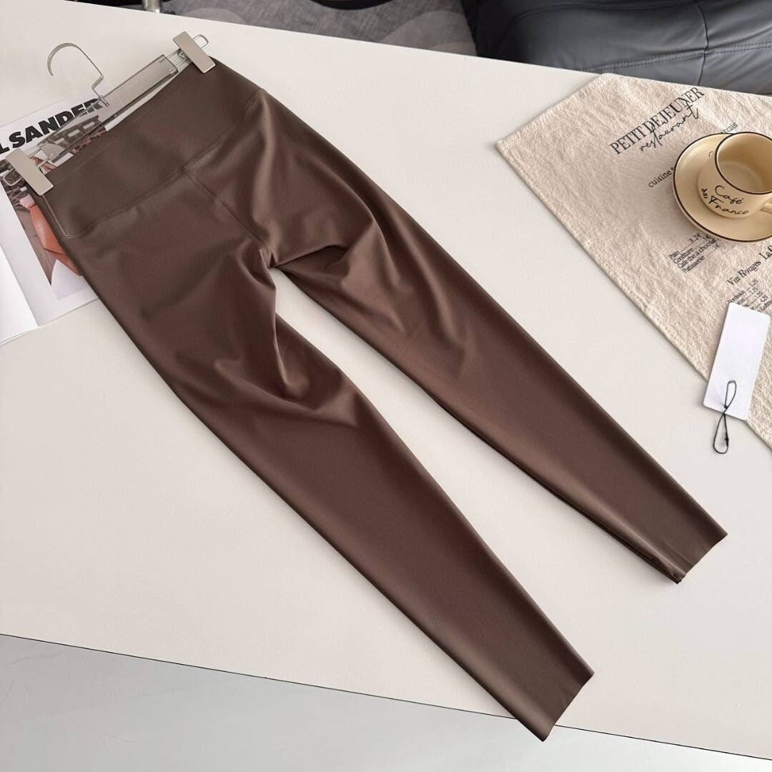 T588-1042 Summer new solid color fitness yoga slimming and comfortable women's pants