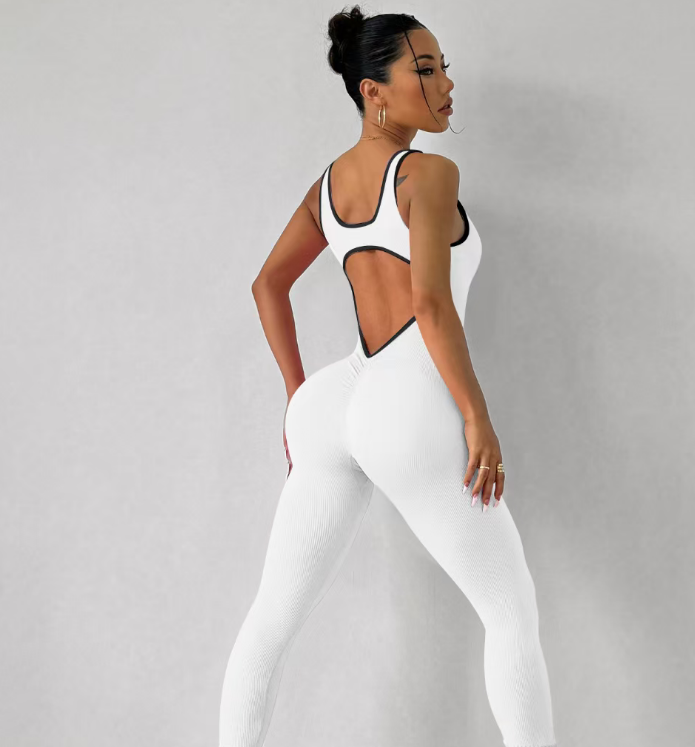 T588-1038 Sports one-piece sleeveless quick drying tight yoga suit