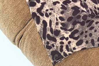 T588-1108 Summer leopard print slim fit camisole swimsuit
