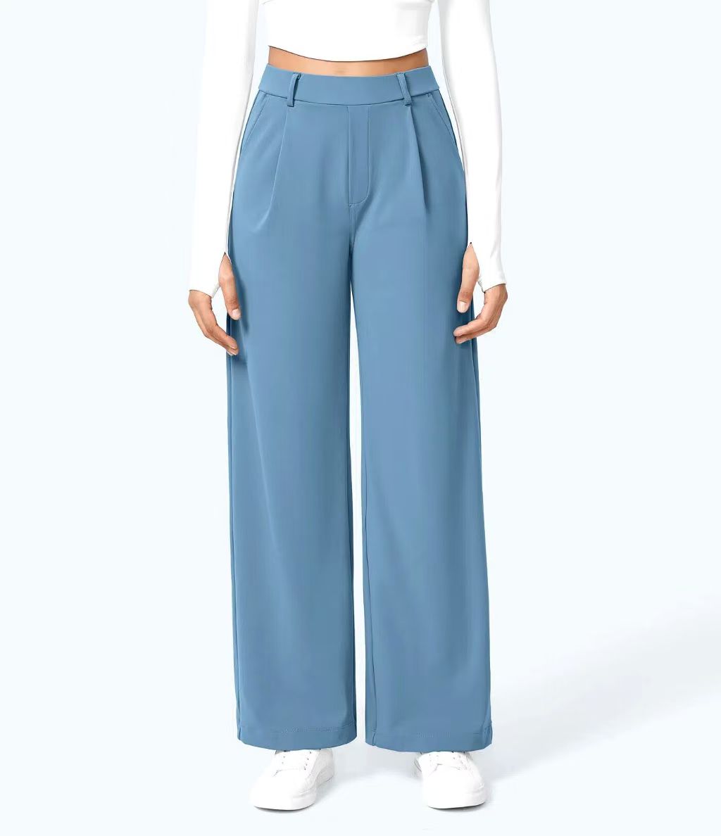 T588-953 Ladies' loose suit long pants outdoor casual straight tube