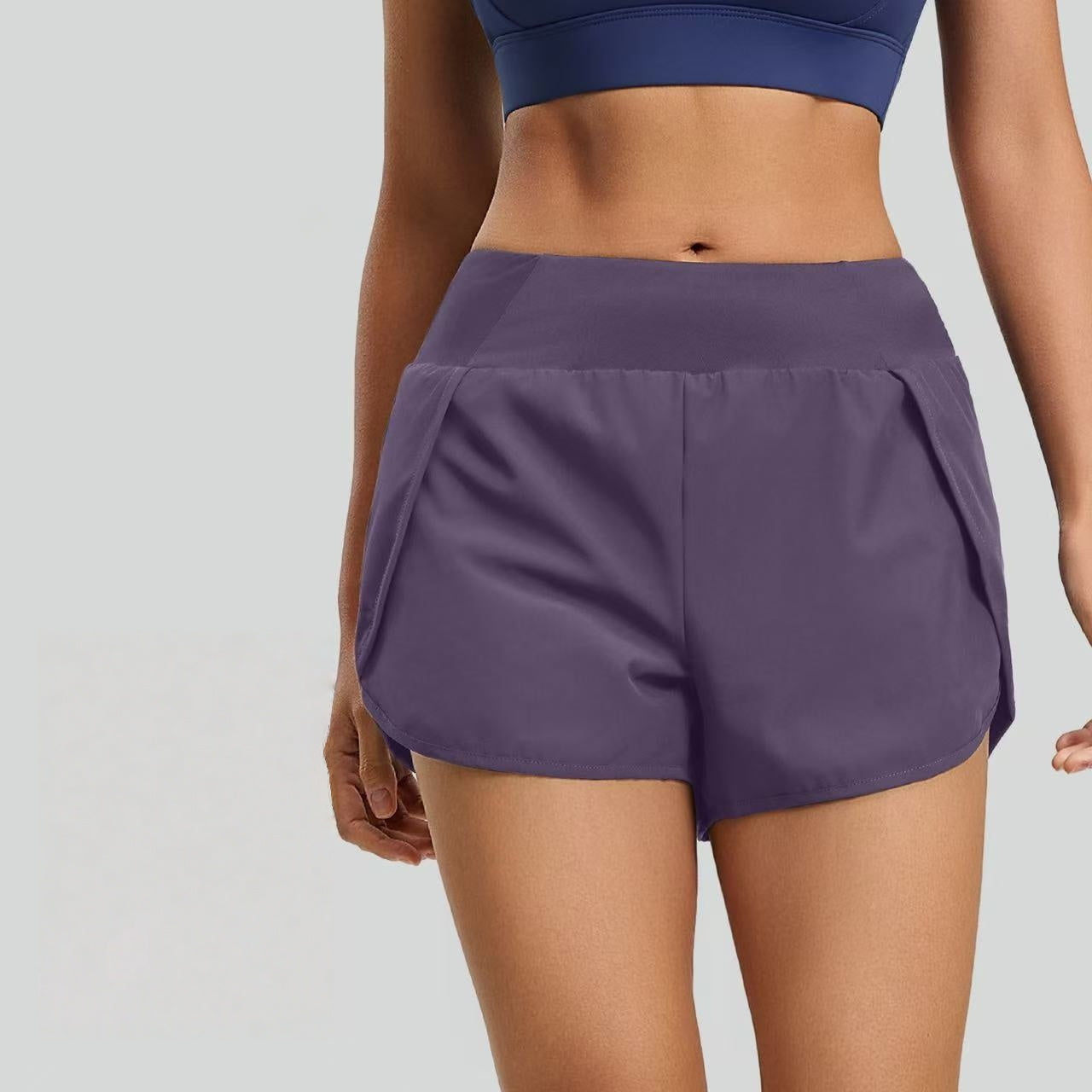T588-1097  Sports shorts with breathable side pockets, running and fitness yoga pants