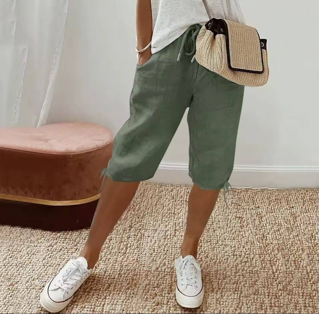 T588-950  Women's elastic drawstring pants